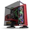 Thermaltake Core P3 Tempered Glass Red Edition táp nélküli ablakos Mid Tower számítógépház piros