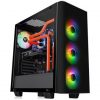 Thermaltake View 21 Tempered Glass RGB Plus Edition táp nélküli ablakos Mid Tower számítógépház fekete