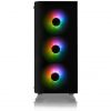 Thermaltake View 21 Tempered Glass RGB Plus Edition táp nélküli ablakos Mid Tower számítógépház fekete