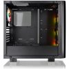 Thermaltake View 21 Tempered Glass RGB Plus Edition táp nélküli ablakos Mid Tower számítógépház fekete