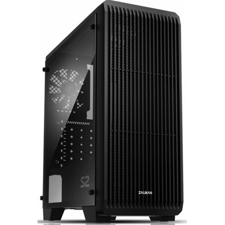 Zalman S2 táp nélküli ablakos Mid Tower számítógépház fekete