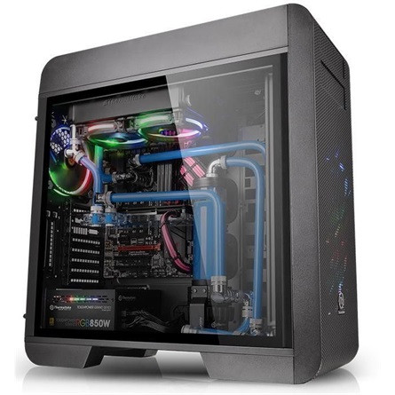 Thermaltake Core V71 Tempered Glass Edition táp nélküli ablakos Full Tower számítógépház fekete