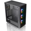 Thermaltake V250 TG ARGB táp nélküli ablakos MT Mini Tower számítógépház fekete