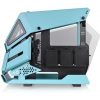 Thermaltake AH T200 Turquoise  táp nélküli ablakos MT Mini Tower számítógépház türkiz