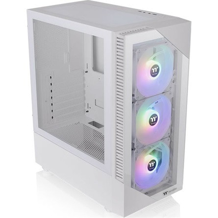 Thermaltake View 200 TG ARGB Snow táp nélküli ablakos Mid Tower számítógépház fehér