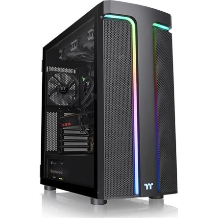 Thermaltake H590 TG ARGB táp nélküli ablakos Mid Tower számítógépház fekete