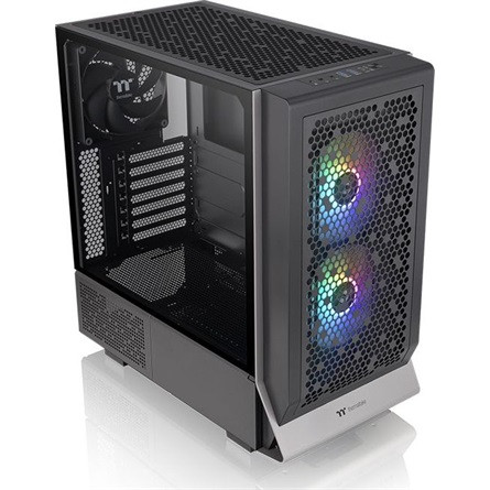 Thermaltake Ceres 300 TG ARGB táp nélküli ablakos Mid Tower számítógépház fekete