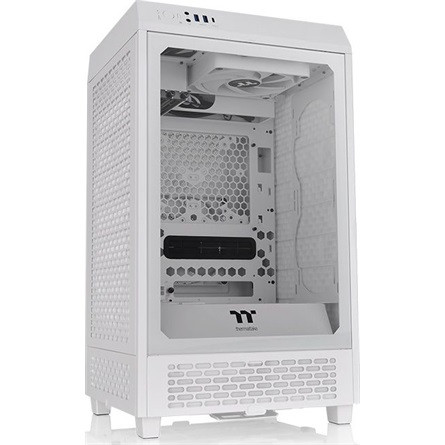 Thermaltake The Tower 200 Snow táp nélküli ablakos MT Mini Tower számítógépház fehér