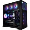 InWin N515 táp nélküli ablakos Mid Tower számítógépház fekete