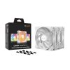 Be Quiet! Cooler 12cm - LIGHT WINGS LX 120mm PWM high-speed White Triple-Pack (RGB, 2100rpm, 30,9dB, fehér)