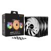 Be Quiet! Cooler 14cm - LIGHT WINGS LX 140mm PWM high-speed Triple-Pack (RGB, 1800rpm, 30,5dB, fekete)