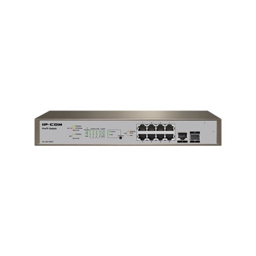 IP-COM Switch Vezérelhető PoE - PRO-S8-150W (8x1Gbps + 1x1Gbps SFP + 1x1Gbps; 8 af/at PoE+ port; 130W)