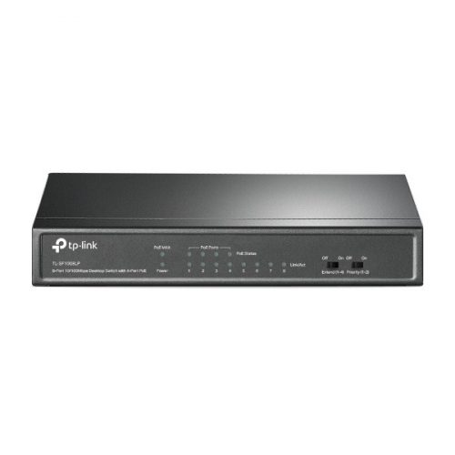 TP-Link Switch  PoE - TL-SF1008LP (8 port 100Mbps; 8/4 af PoE port, 41W)