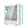 DeepCool Számítógépház - CC560 WHITE V2 (fehér, ablakos, 4x12cm venti, Mini-ITX / Micro-ATX / ATX, 1xUSB3.0, 1xUSB2.0)