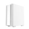 DeepCool Számítógépház - CC560 WHITE V2 (fehér, ablakos, 4x12cm LED venti, ATX, 1xUSB3.0, 1xUSB2.0, fehér)