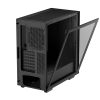 DeepCool Számítógépház - CH510 (fekete, ablakos, 1x12cm ventilátor, Mini-ITX / Micro-ATX / ATX / E-ATX, 2xUSB3.0)