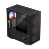 DeepCool Számítógépház - CH560 DIGITAL (fekete, 3x14cm +1x12 ventilátor, Mini-ITX / Micro-ATX / ATX / E-ATX, 2xUSB3.0)