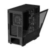 DeepCool Számítógépház - CH560 DIGITAL (fekete, 3x14cm +1x12 ventilátor, Mini-ITX / Micro-ATX / ATX / E-ATX, 2xUSB3.0)