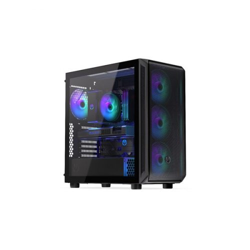 Endorfy Számítógépház - Arx 700 ARGB (ATX /micro ATX/ITX, 1xUSB-C, 2xUSB3.0, 4x14cm LED ventilátor, ablakos, fekete)