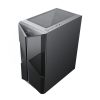 Spirit of Gamer Számítógépház - CLONE 3 Black (fekete, ablakos, 8x12cm ventilátor, alsó táp,  ATX, 1xUSB3.0, 2xUSB2.0)