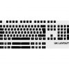 Steelseries PrismCaps angol billentyűkészlet fekete (104 keys)