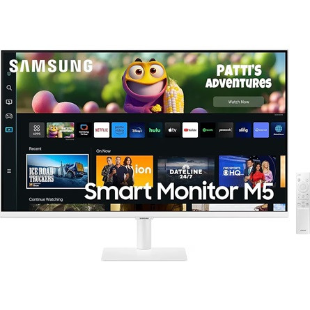 Samsung M5 27" VA LED smart monitor fehér