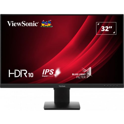 ViewSonic Monitor 32" - VG3209-4K (IPS, 16:9, 4K, 5ms, 350cd/m2, D-sub, HDMI, DP, VESA, SPK, mag. áll.)