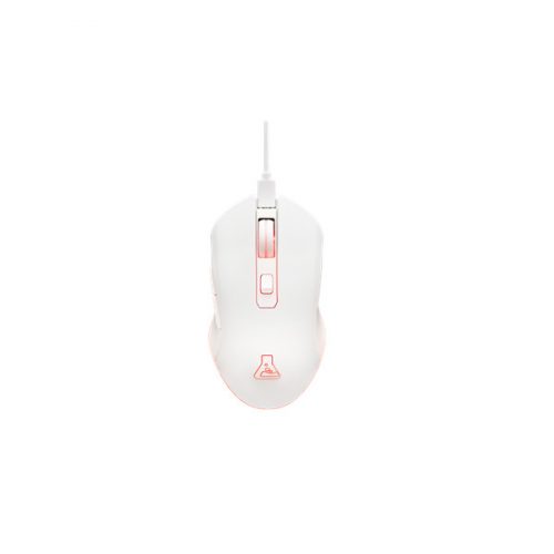 The G-Lab Vezeték nélküli Gamer Egér - KULT HELIUM WL W(3200 DPI, 6 gomb, makro,  RGB LED, fehér)