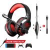 Spirit of Gamer Fejhallgató - PRO-H3 Red (MultiPlatform, mikrofon, 3.5mm jack, hangerőszabályzó, 2m kábel, piros)