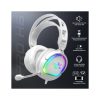 Spirit of Gamer Fejhallgató - PRO-H6 RGB White (MultiPlatform, mikrofon, 3.5mm jack, hangerőszabályzó, 2m kábel, fehér)