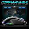 Spirit of Gamer Egér - PRO-M5 RGB (Optikai, 12800DPI, 1000Hz, 8 gomb, harisnyázott kábel, fekete)