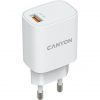 Canyon H-18-01 18W univerzális hálózati töltő adapter fehér (QC3.0)