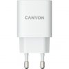 Canyon H-18-01 18W univerzális hálózati töltő adapter fehér (QC3.0)