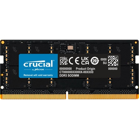 Crucial 32GB 4800MT/s DDR5 - SODIMM memória CL40 zöld