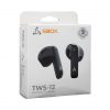 SBOX EB-TWS12B bluetooth v5.4 in-ear fülhallgató mikrofonnal - EDR - fekete